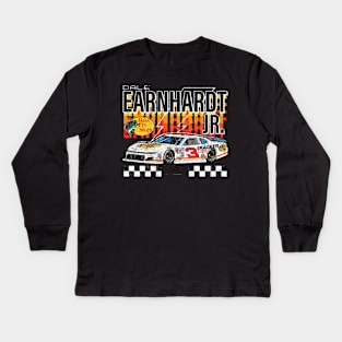 Dale Earnhardt Jr. Heather Car Kids Long Sleeve T-Shirt